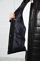 Стеганая мужская куртка из натуральной кожи в черном оттенке | Capitol