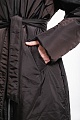 Женское пальто в кофейном оттенке с отделкой мехом норки | Capitol