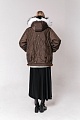 Куртка текстильная с мехом чернобурки | Capitol