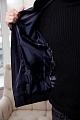 Классическая куртка из натуральной кожи в синем оттенке | Capitol