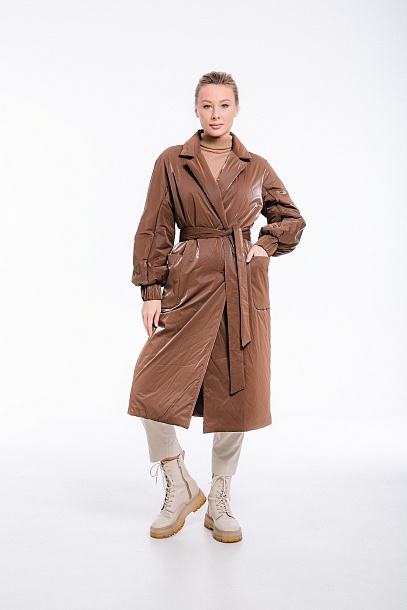 Пальто из текстиля в коричневом оттенке | Capitol