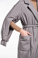 Пальто женское с накладными карманами и прорезными рукавами | Capitol